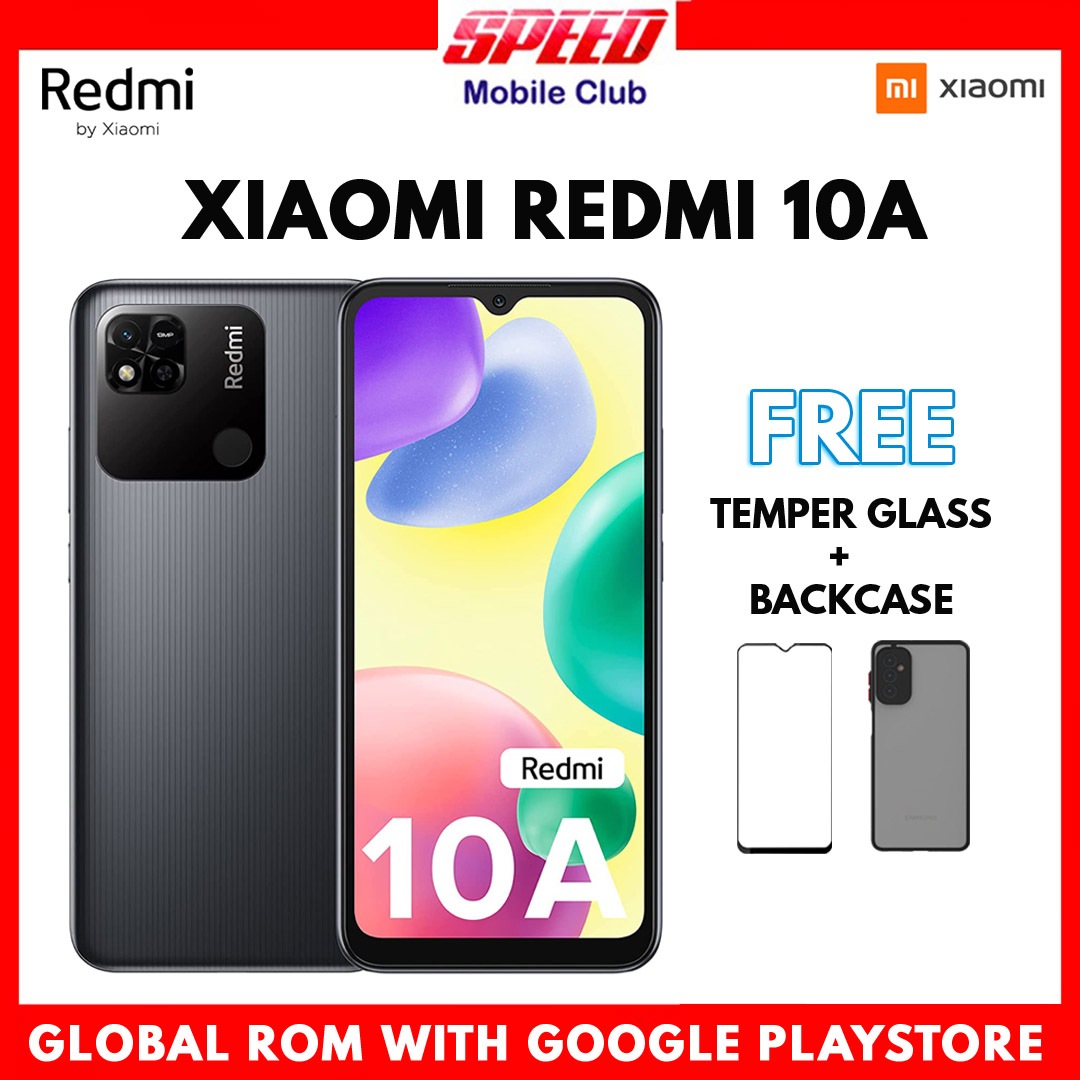 Xiaomi Redmi 10A | 2GB+32GB | 4GB+64GB | 4GB+128GB | Global ROM | Brand New With Warranty | FREE TEMPER GLASS+BACK CASE OR DISCOUNT PRICE