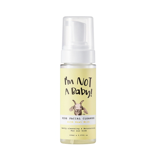 I’m NOT A baby! kids facial cleanser with goat Milk 150ml l Dermatologist Tested l Cruelty-free l Allergen-free fragrance l Goat Milk l Gentle for Kids Sensitive Skin