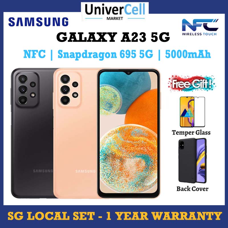Samsung Galaxy A23 5G (NFC) 8GB/128GB | Local Set 1 Year Samsung Warranty | Snapdragon 695 5G | 25W Fast Charging | Free Gifts !!!